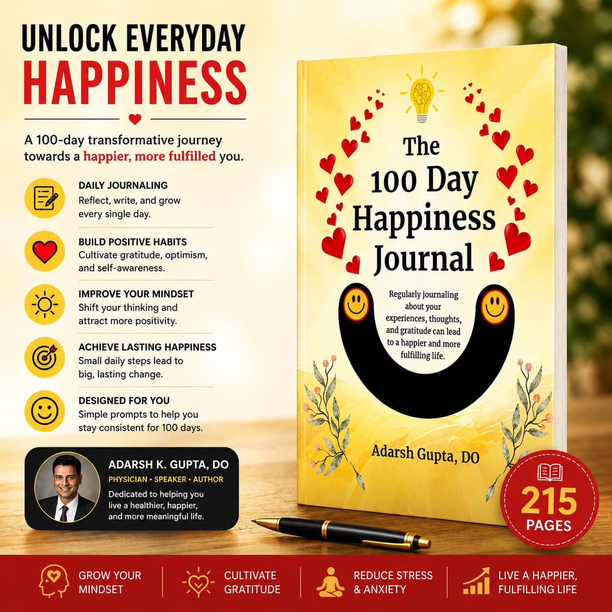 The 100 Days Happiness Journal